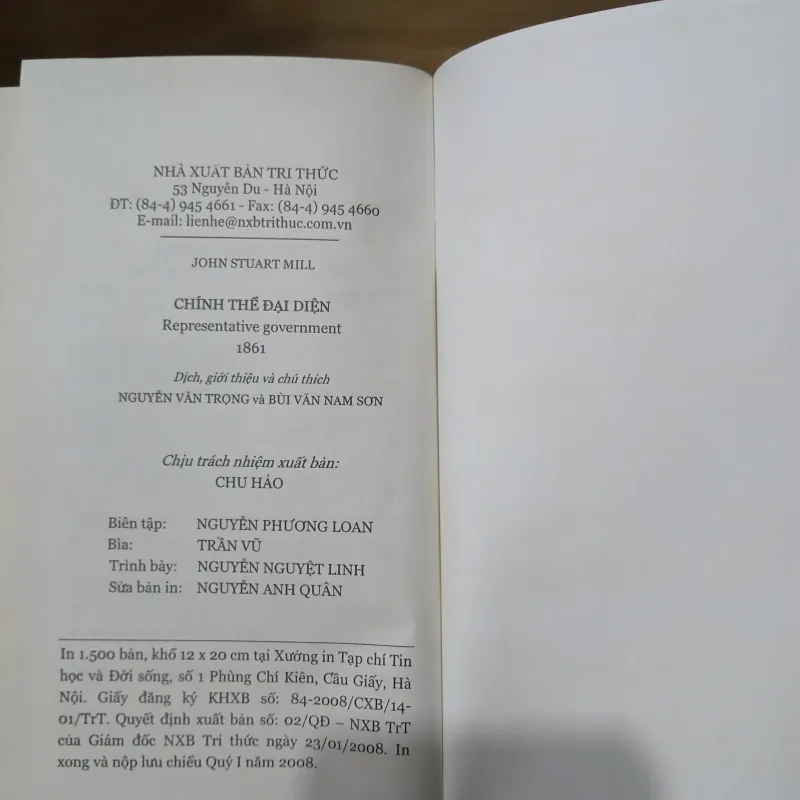 Chính Thể Đại Diện - John Stuart Mill 1006452