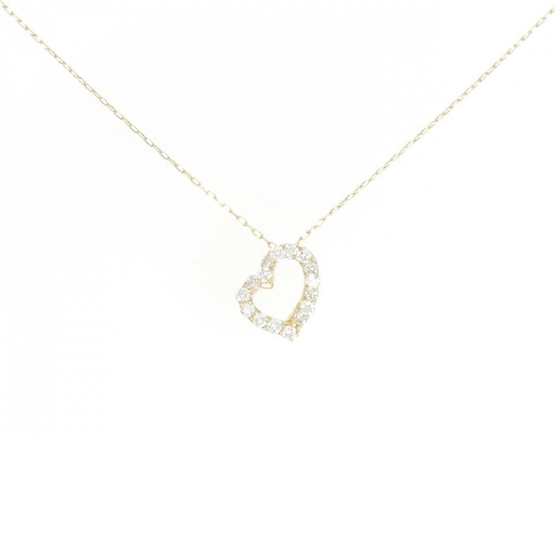 K18YG Dây chuyền kim cương hình trái tim 0.20CT - Hàng hiệu Chính hãng 863301