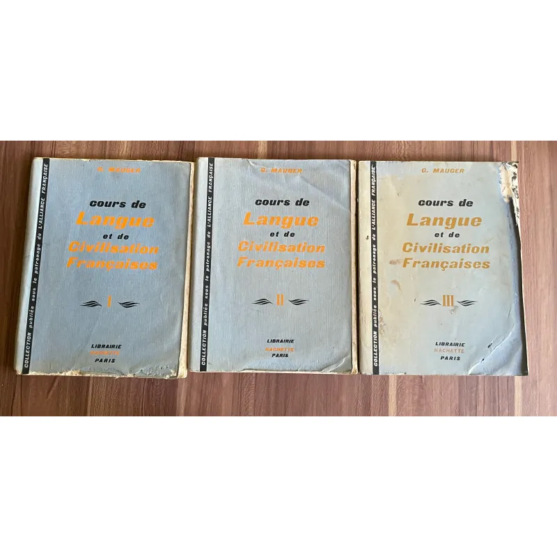 COURS DE LANGUE ET DE CIVILISATION FRANÇAISES TRỌN BỘ 3 TẬP- SÁCH IN TẠI  PHÁP 626777