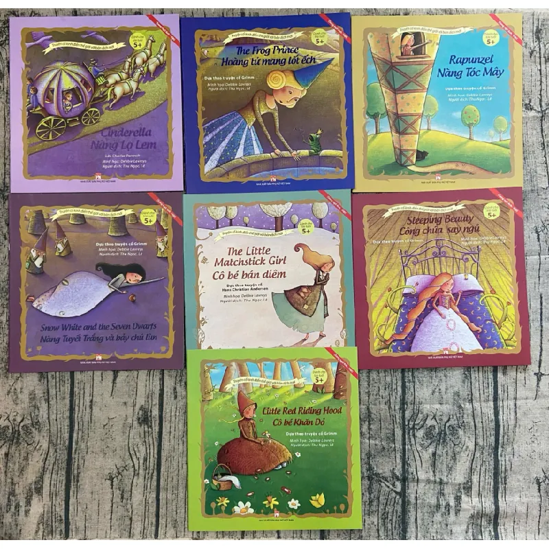 Bộ 7 cuốn truyện kinh điển thế giới Song ngữ Anh Việt Mới 99% 2020 Nhiều tác giả TSTK250116 VĂN HỌC 370453