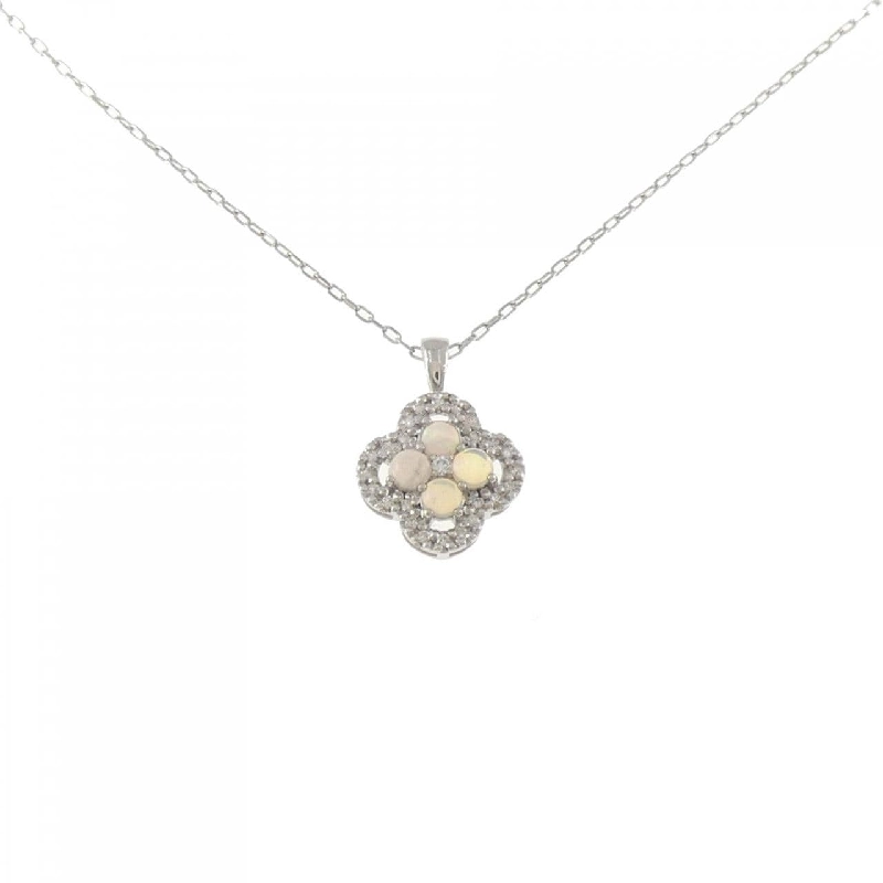 Dây chuyền hoa opal PT900/PT850 0.28CT - Hàng hiệu Authentic 860891