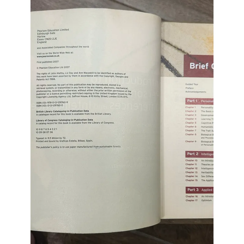 Personality, Individual differences and intelligence - John Maltby 740011