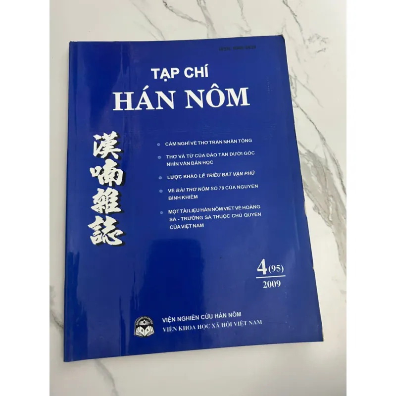 Tạp chí Hán Nôm, Số 4 (95), 2009 - Viện Nghiên cứu Hán Nôm 700414