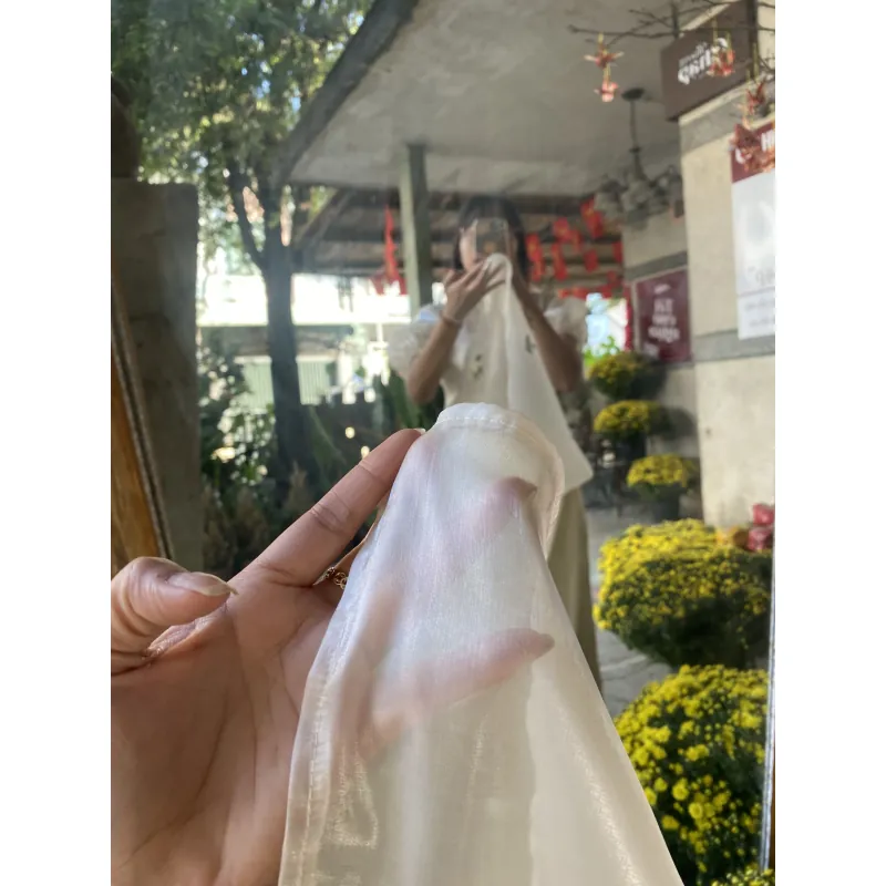 Áo dài voan kính (2 lớp) 907822