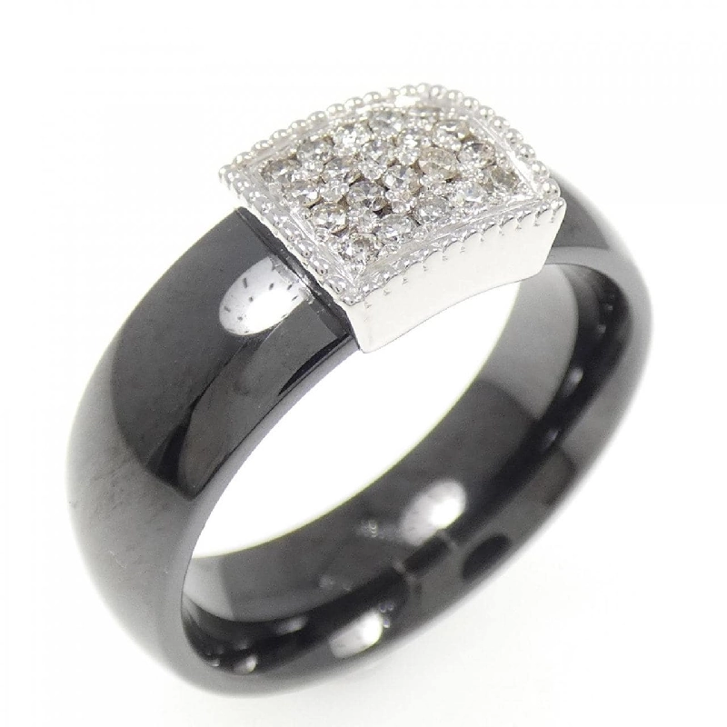 K18WG/Nhẫn kim cương gốm 0.20CT 665530