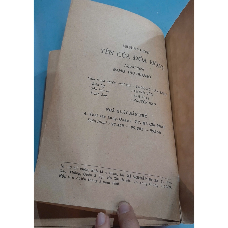 TÊN CỦA ĐÓA HỒNG - UMBERTO ECO 447635