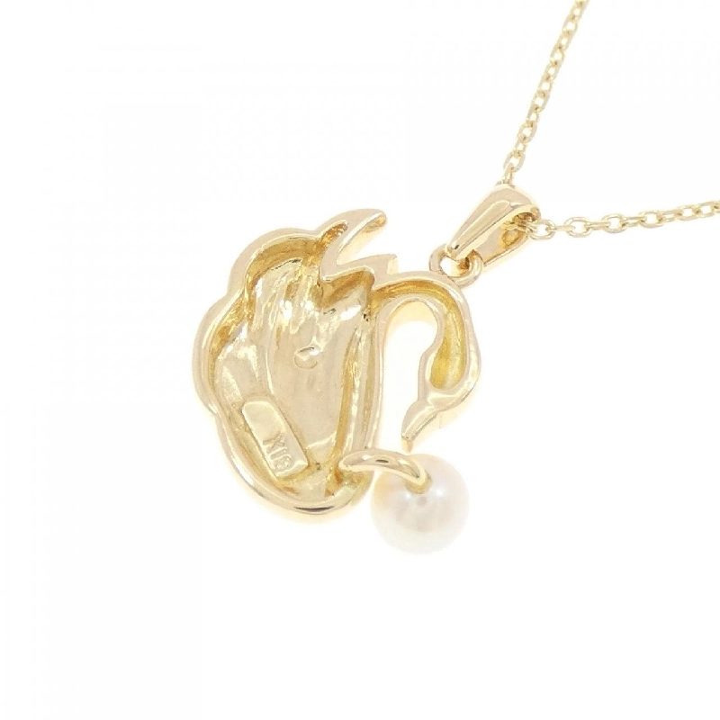 K18YG Ngọc trai nước ngọt Dây chuyền 4mm - Hàng hiệu Chính hãng 856831