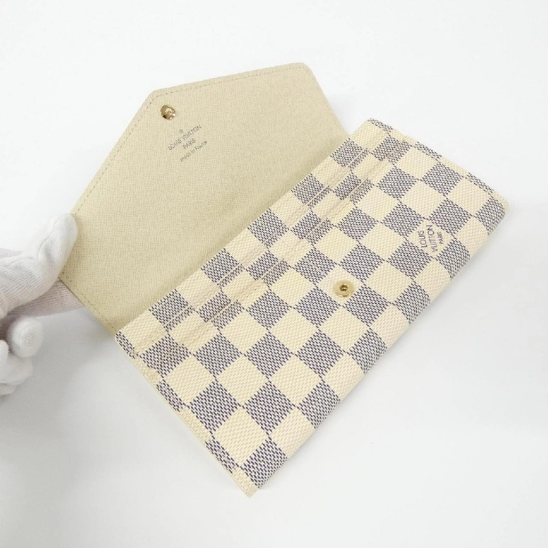 Ví Louis Vuitton Damier Azur Portefeuille Sarah N63208 - Hàng hiệu Authentic 806755