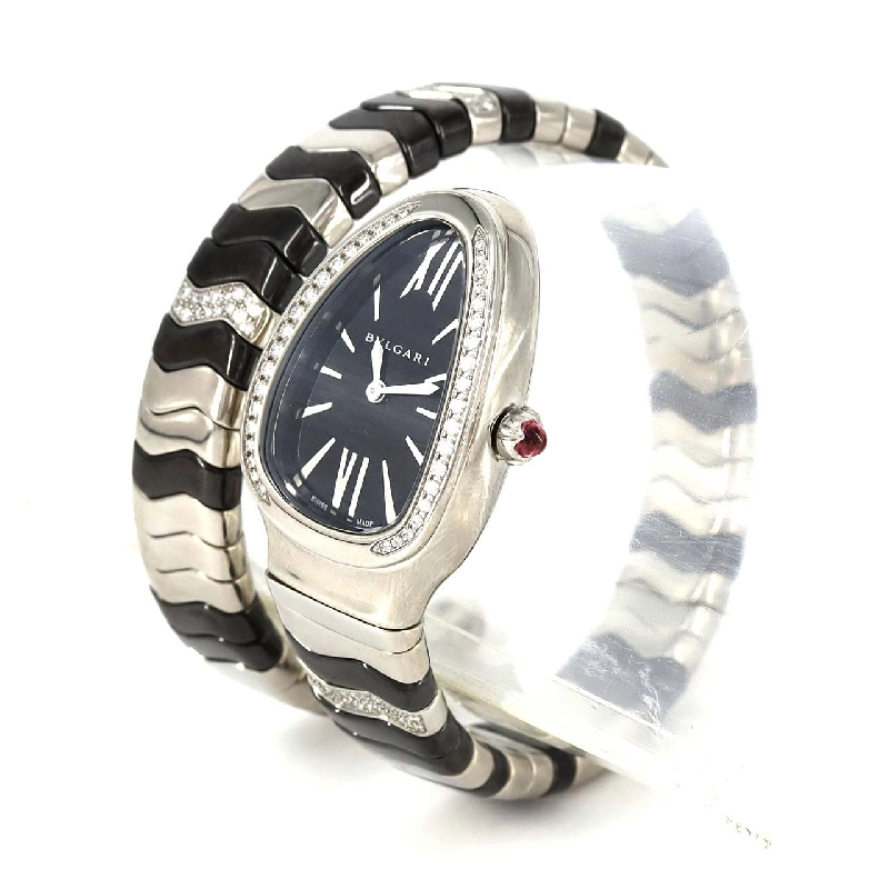 Bulgari Serpenti Spiga/D Bracelet D Size SP35S/SP35BSDBCSD1.1T SS Quartz - Hàng hiệu Authentic 876687
