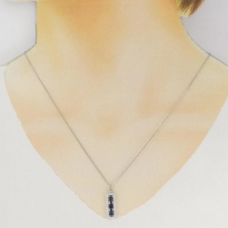 Dây chuyền Sapphire PT900/PT850 1.11CT - Hàng hiệu Chính hãng 857874