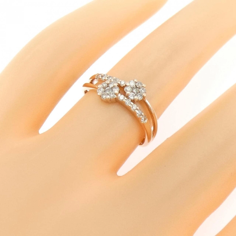 Nhẫn kim cương hoa K10PG 0.30CT - Hàng hiệu Authentic 853881