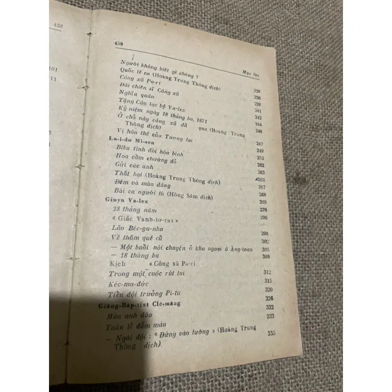 VĂN HỌC CÔNG XÃ PARIS, SÁCH ĐÓNG BÌA XƯA , 450 TRANG 565351