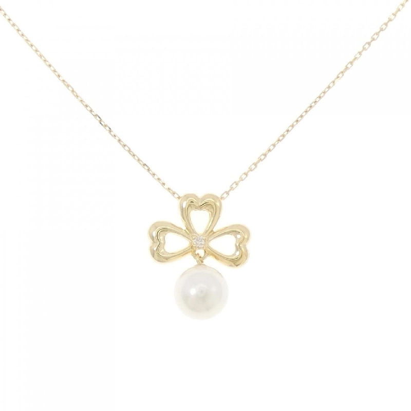 K18YG Ngọc trai Akoya Dây chuyền 6.3mm - Hàng hiệu Chính hãng 856830