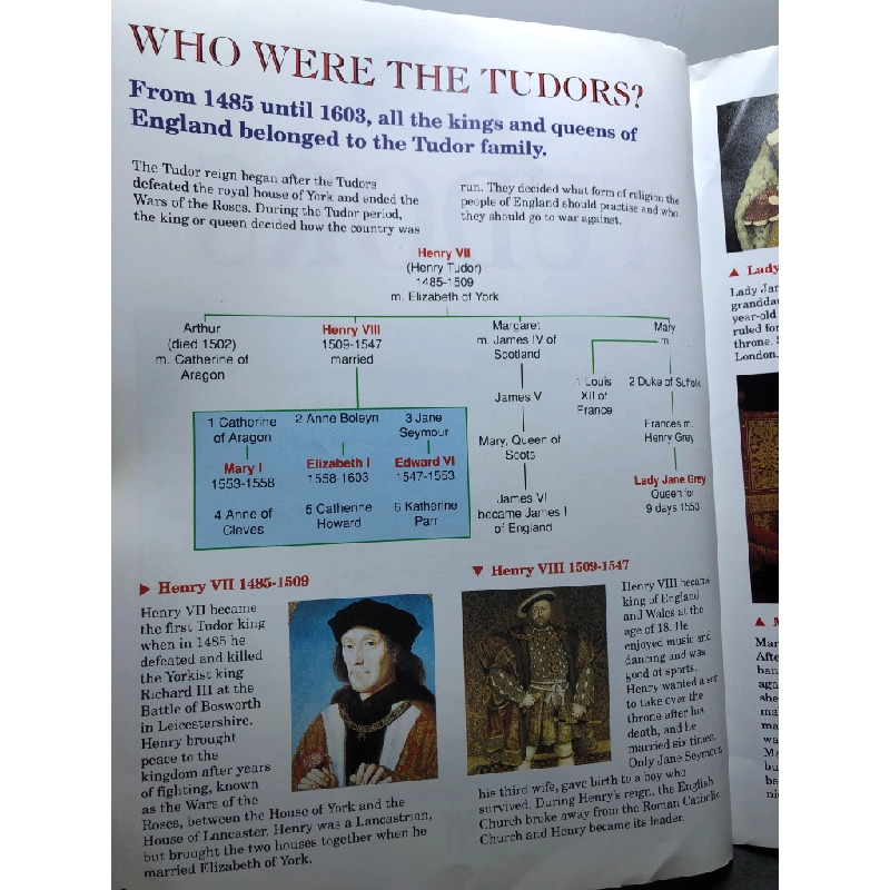 History Insights Tudors mới 85% bẩn nhẹ Donna Bailey HPB2607 NGOẠI VĂN 451107