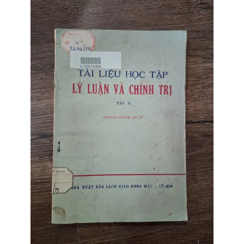 Tài Liệu Học Tập Lý Luận Và Chính Trị (Tập II) - NXB Sách GK Mác - Lê-nin 710391