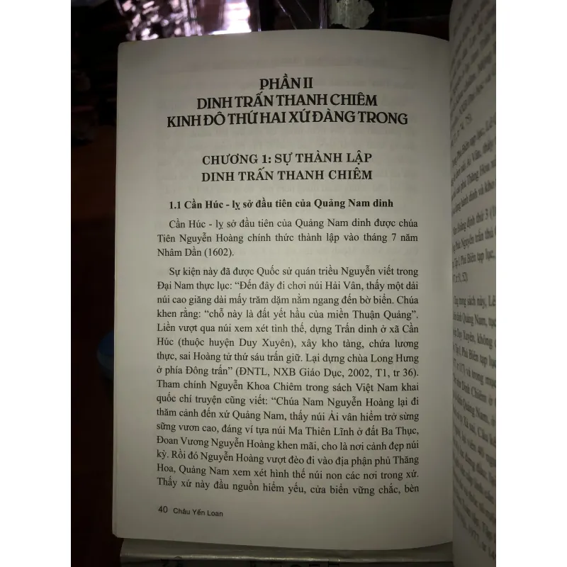 Dinh trấn Thanh Chiêm - Kinh đô thứ hai xứ Đàng Trong - Châu Yến Loan  994566