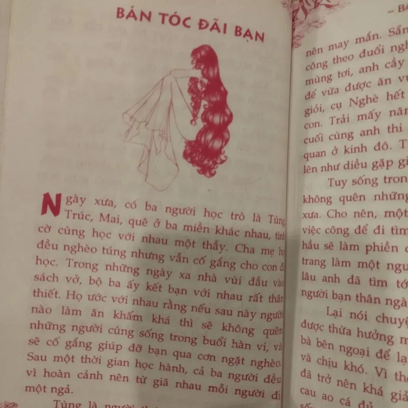 cuốn sách truyện cổ tích Việt Nam. 
Tên truyện: Có thể là "Ba Điều Ước 1032281