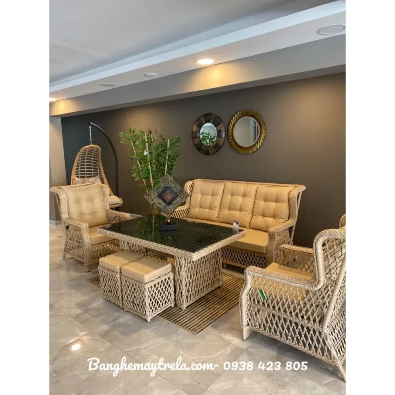 Sofa giả mây phòng khách 1010255