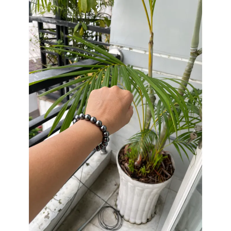 Vòng tay đá Hematit( huyết áp) 680525