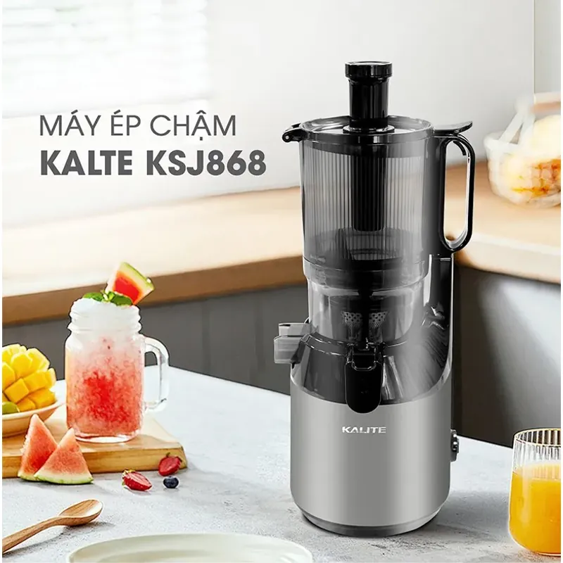 Máy ép chậm KALITE KSJ868 động cơ DC siêu khỏe ép kiệt bã 792875