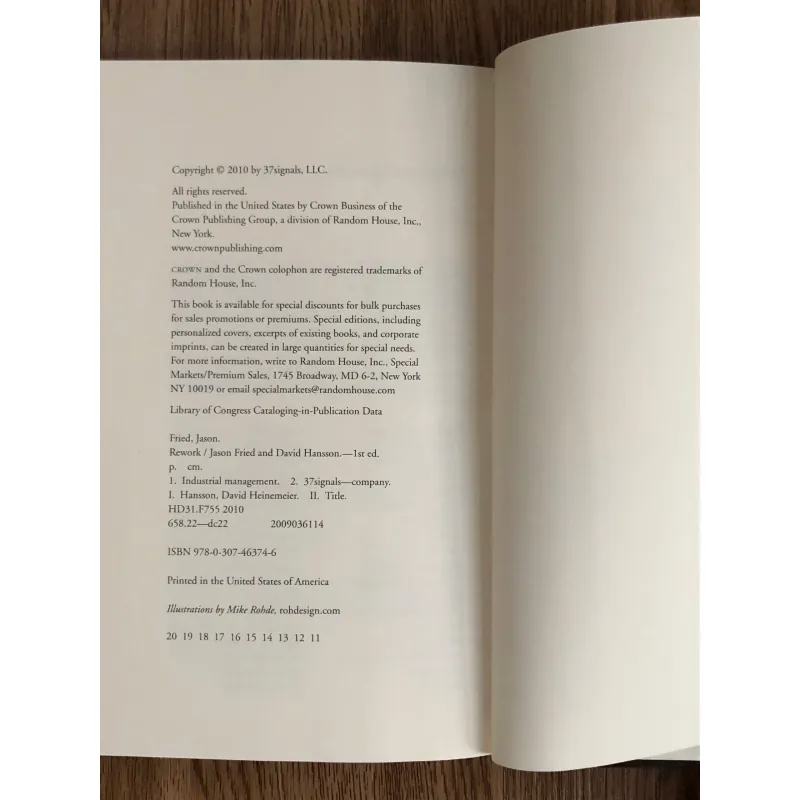 Rework - Jason Fried & David Heinemeier Hansson 787662