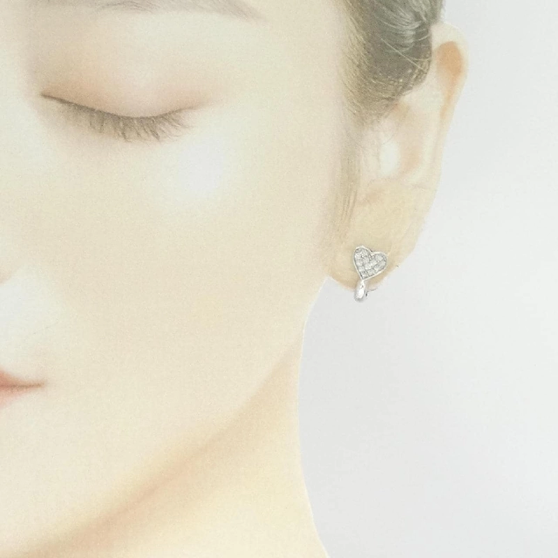 Bông tai kim cương hình trái tim K18WG 0.60CT - Hàng hiệu chính hãng 872942