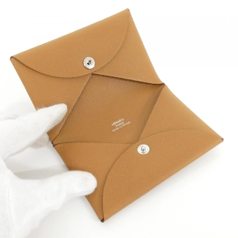 【Sản phẩm chưa sử dụng】Thẻ đựng thẻ Hermes Calvi 044164CK 623487