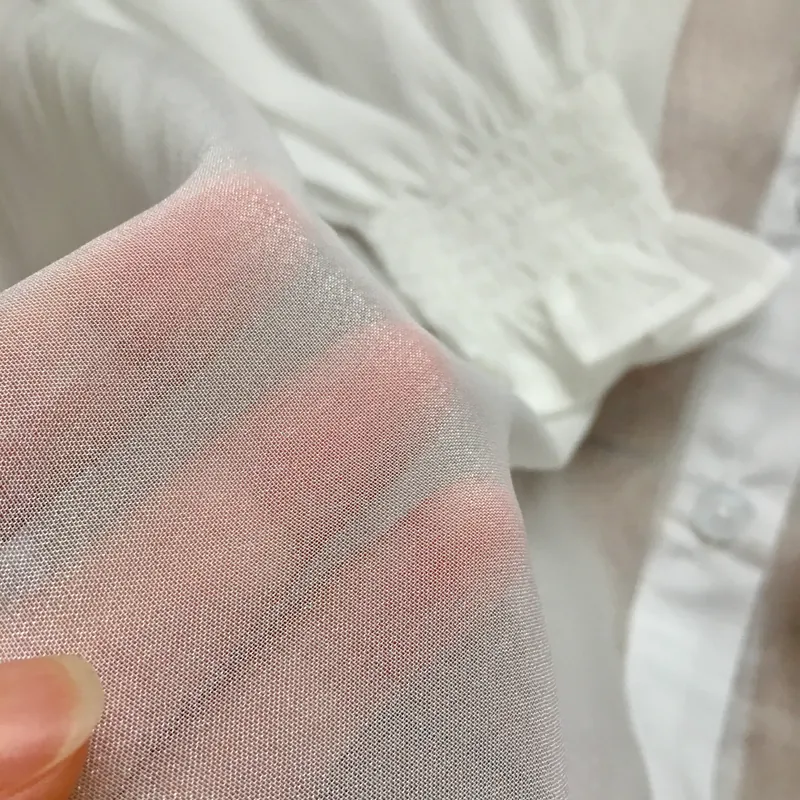 Newtag Áo sơ mi nữ xuyên thấu bling bling May Concept size M 713013