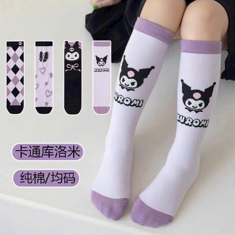 Lố 10 đôi Tất đùi gối họa tiết kuromi cho bé
Tất đùi freesize  359771