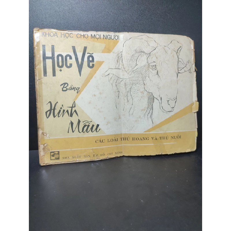 [Phiên Chợ Sách Cũ] Học vẽ bằng hình mẫu các loài thú hoang và thú nuôi 1990 mới 70 2303 416517