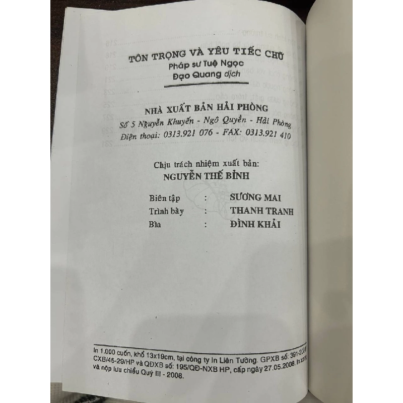 Tôn Trọng Và Yêu Tiếc Chữ - Đạo Quang biên dịch - Đạo Quang biên dịch 961051