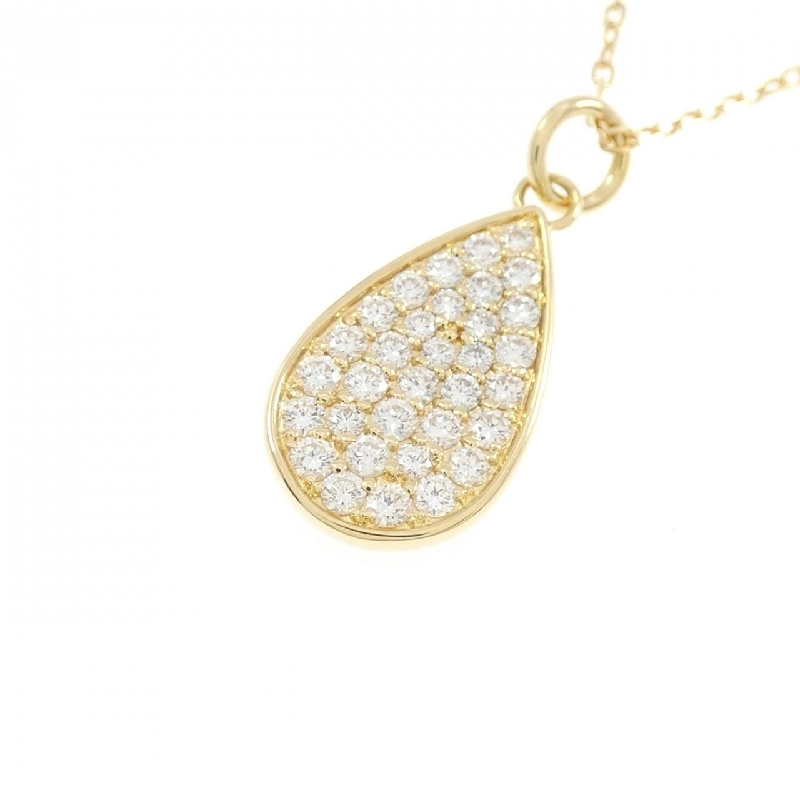 K18YG Pave Diamond Necklace 0.37CT - Hàng hiệu Chính hãng 858018