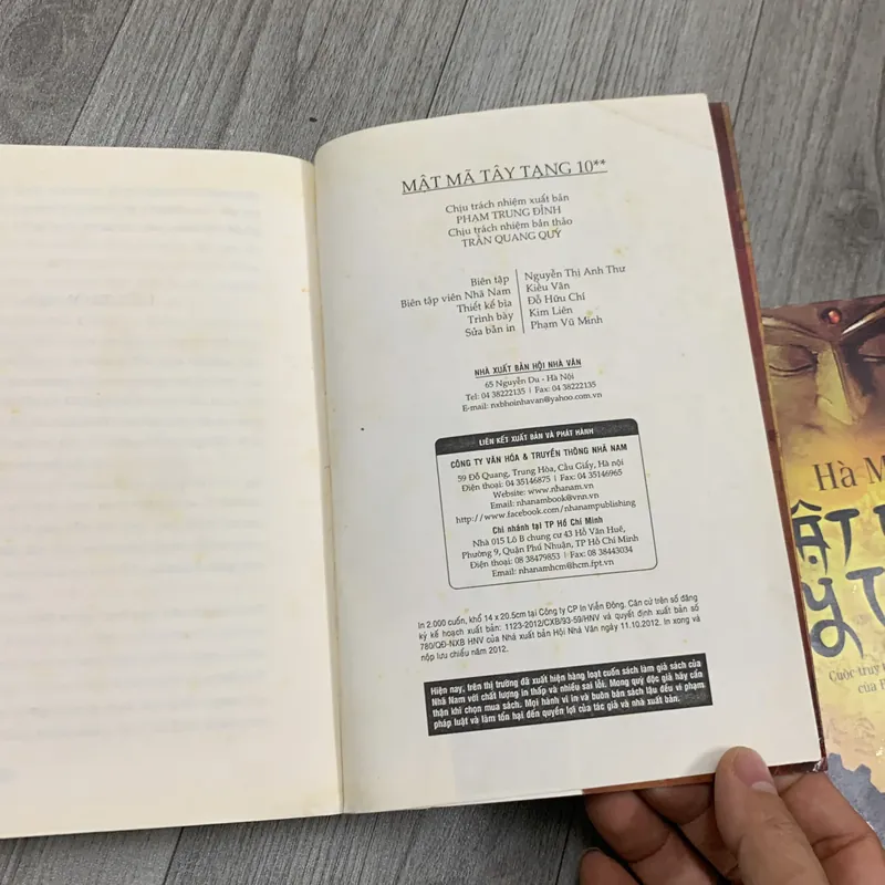 Mật mã tây tạng - hà mã. Combo 2 tập 10a + 10b. 3b2 733367