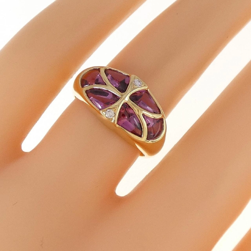 Nhẫn Garnet K18YG 671674