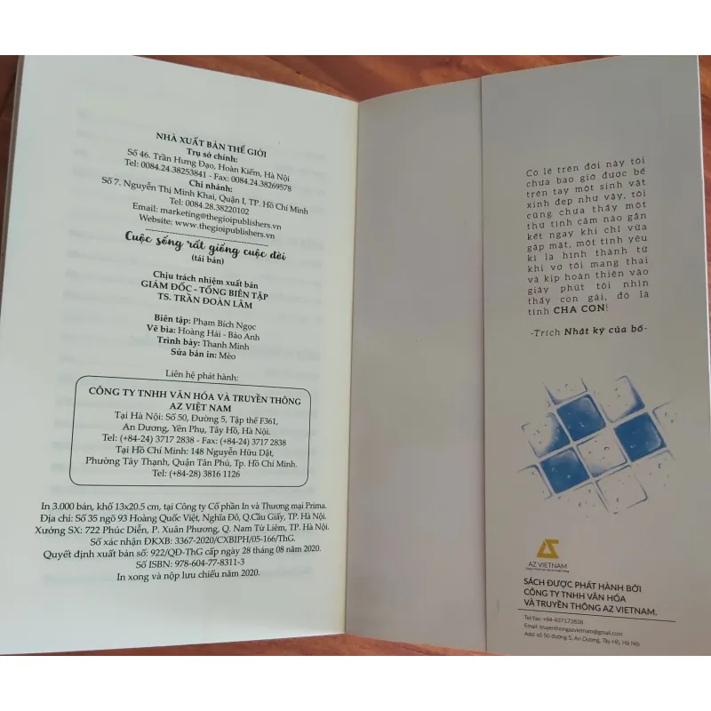 Sách Cuộc sống rất giống cuộc đời - Hoàng Hải Nguyên 784205