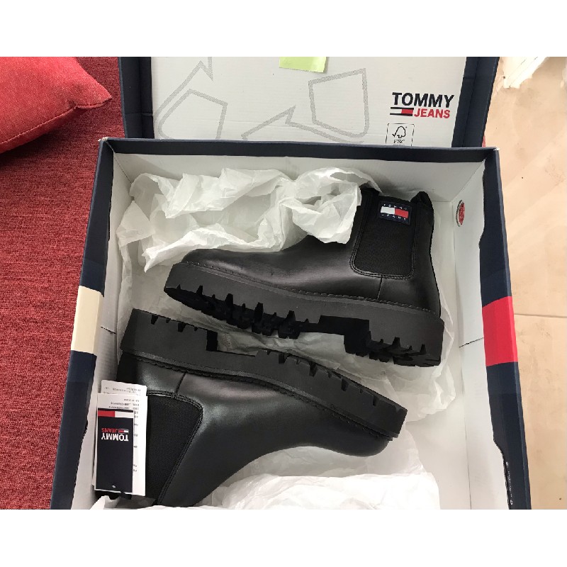 Tommy Jeans CHELSEA BOOT Black size 41(chính hãng) 14231