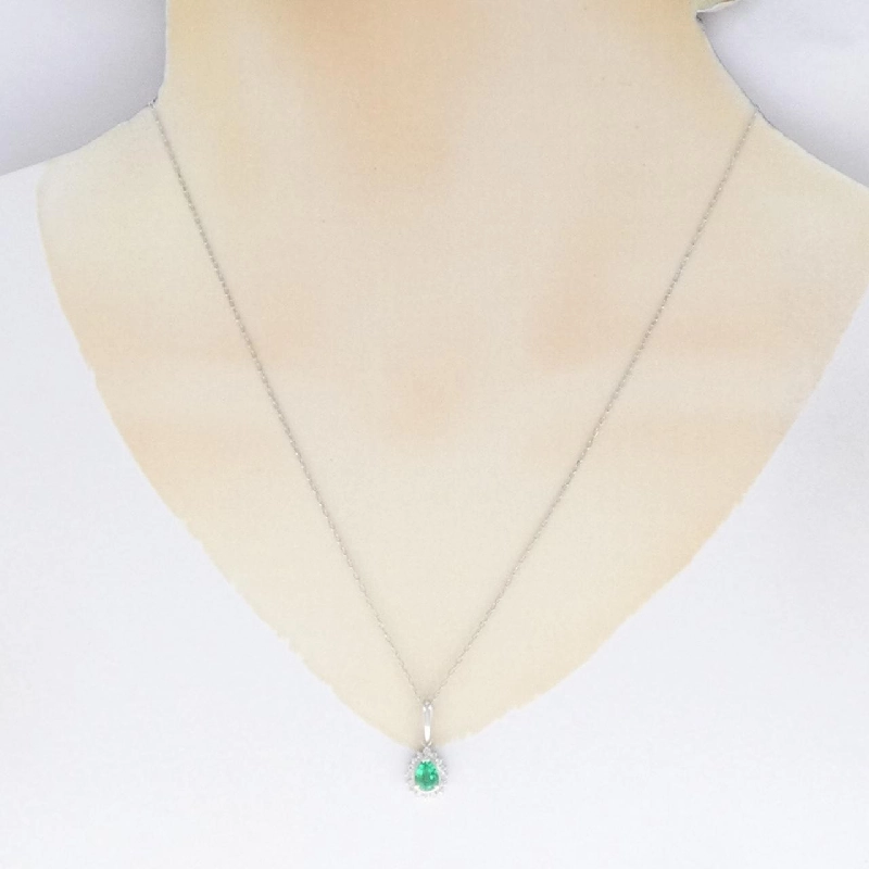 Dây chuyền ngọc lục bảo PT900/PT850 0.43CT - Hàng hiệu Authentic 860286