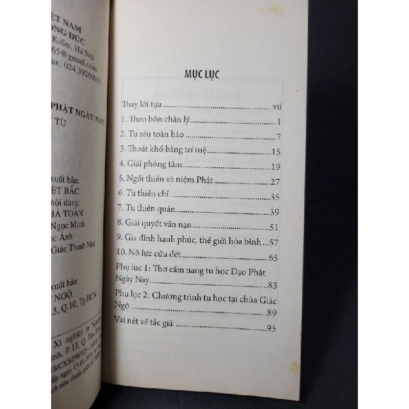 Cẩm nang tu học Đạo Phật Ngày Nay mới 90% ố vàng HCM1001 Thích Nhật Từ TÂM LINH - TÔN GIÁO - THIỀN 380657