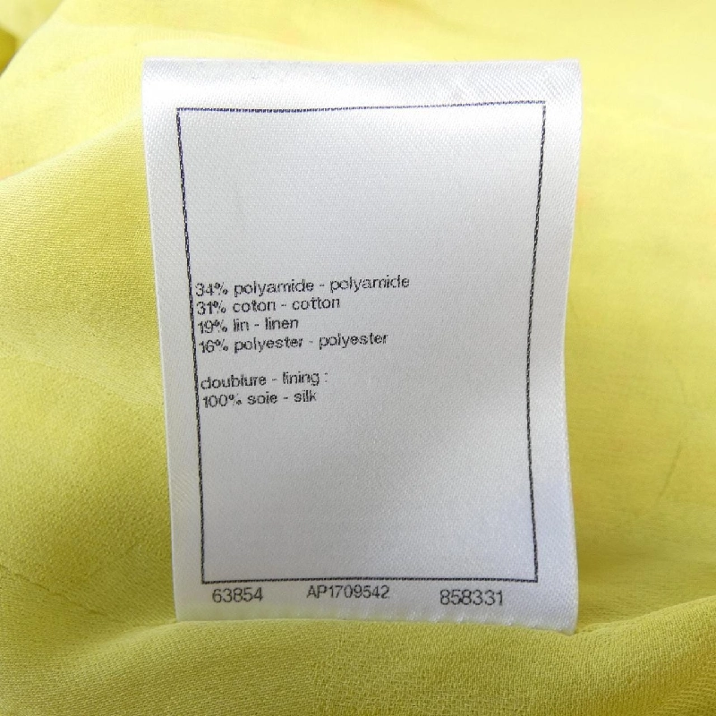 Áo khoác không cổ CHANEL P76339V68243 631095