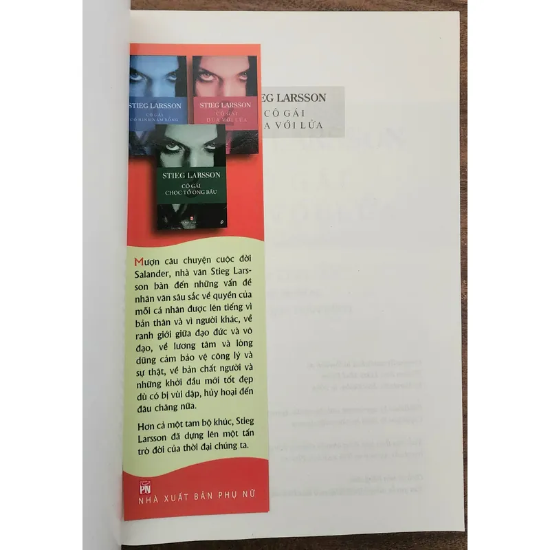 Trinh thám Thụy Điển: CÔ GÁI ĐÙA VỚI LỬA, mới 100% full seal (Tác giả: Stieg Larsson) 704310