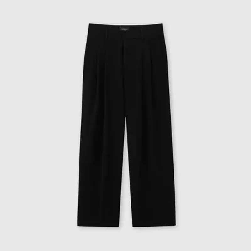 Quần âu nam , vải chéo Hàn , Basic Trousers 558745