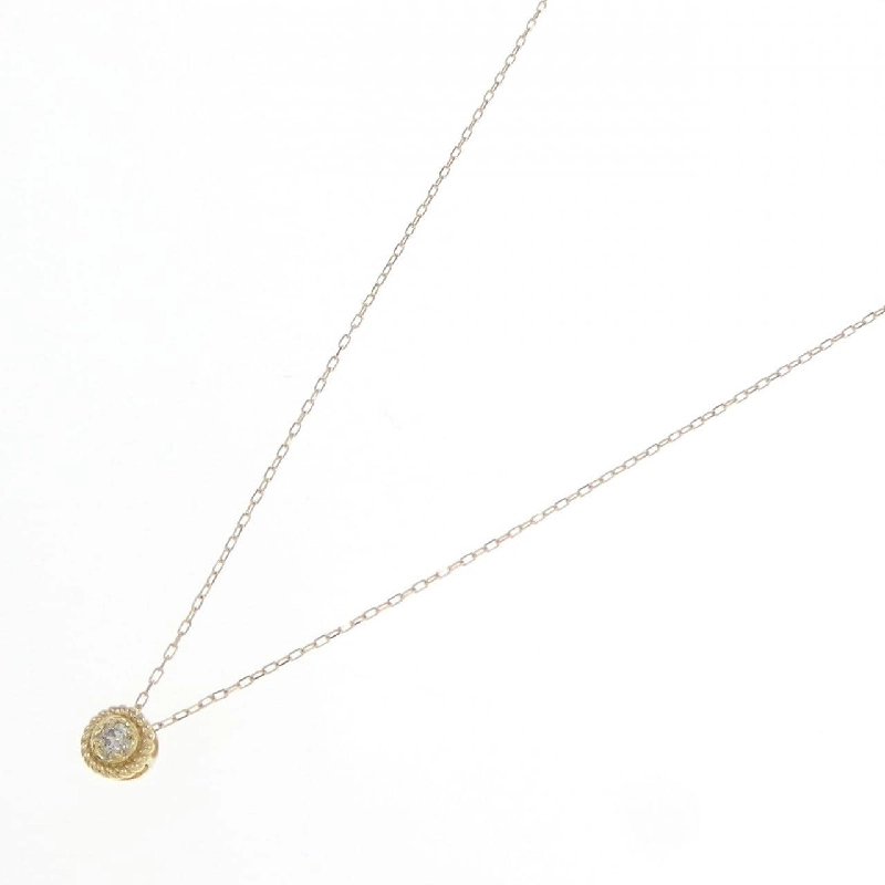 K18YG Solitaire Dây chuyền kim cương - Hàng hiệu Chính hãng 860153