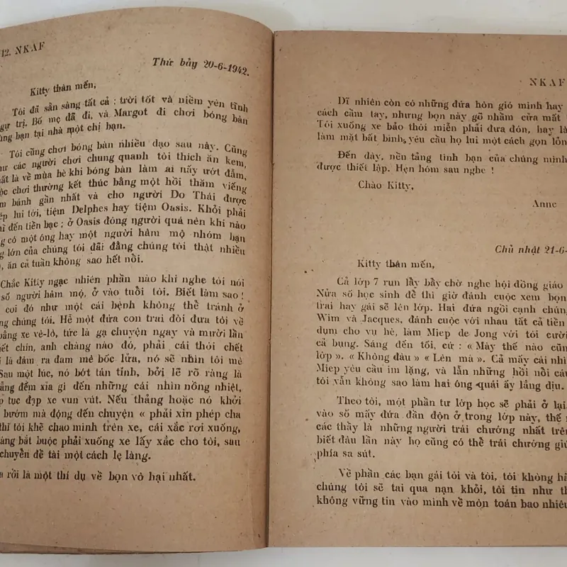 NHẬT KÝ ANNE FRANK - Dịch giả: Bửu Ý (1987) 719357