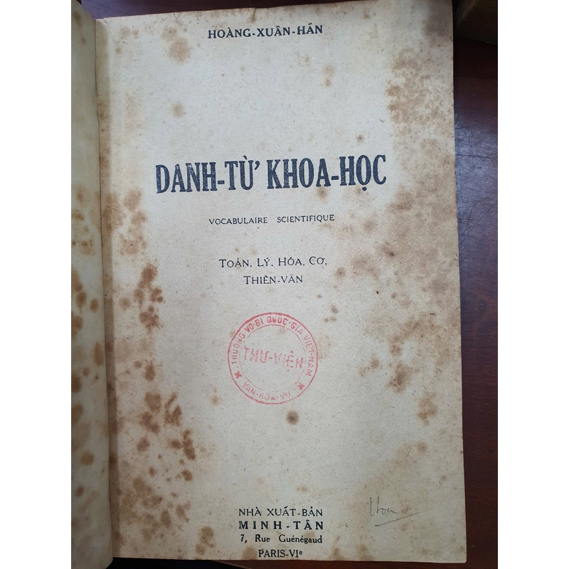 DANH TỪ KHOA HỌC - HOÀNG XUÂN HÂN 477343