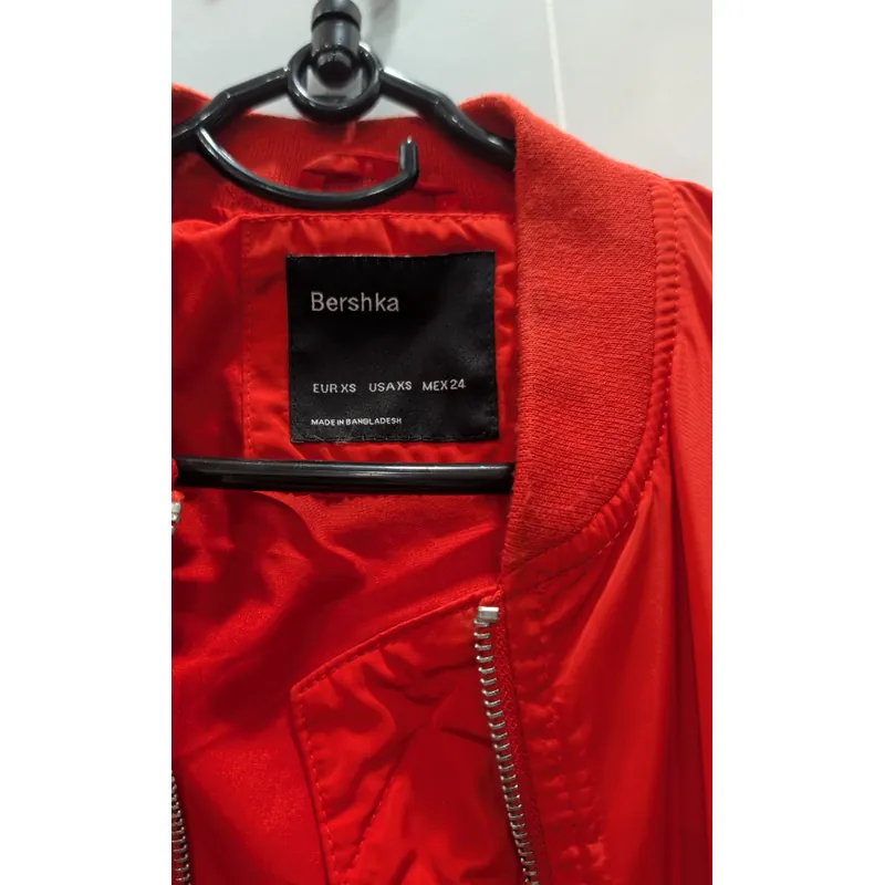 Áo Khoác Bomber Bershka Chính Hãng Size XS 720706