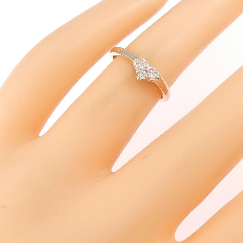 Nhẫn kim cương hình trái tim K18PG 0.10CT - Hàng hiệu chính hãng 854084