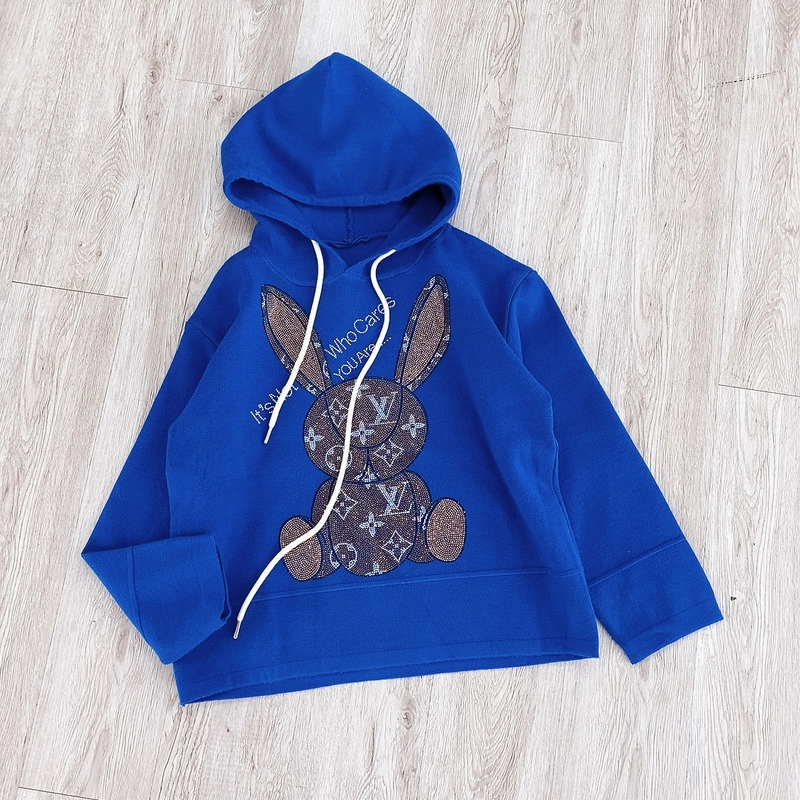 Áo hoodie len ép đính đá 316054