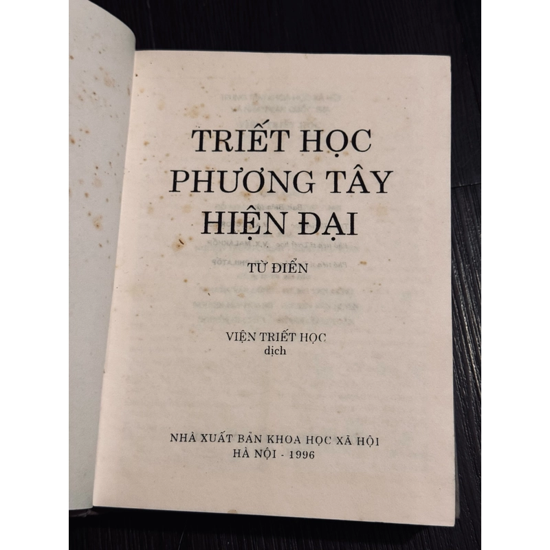 Từ điển triết học phương Tây hiện đại 522217