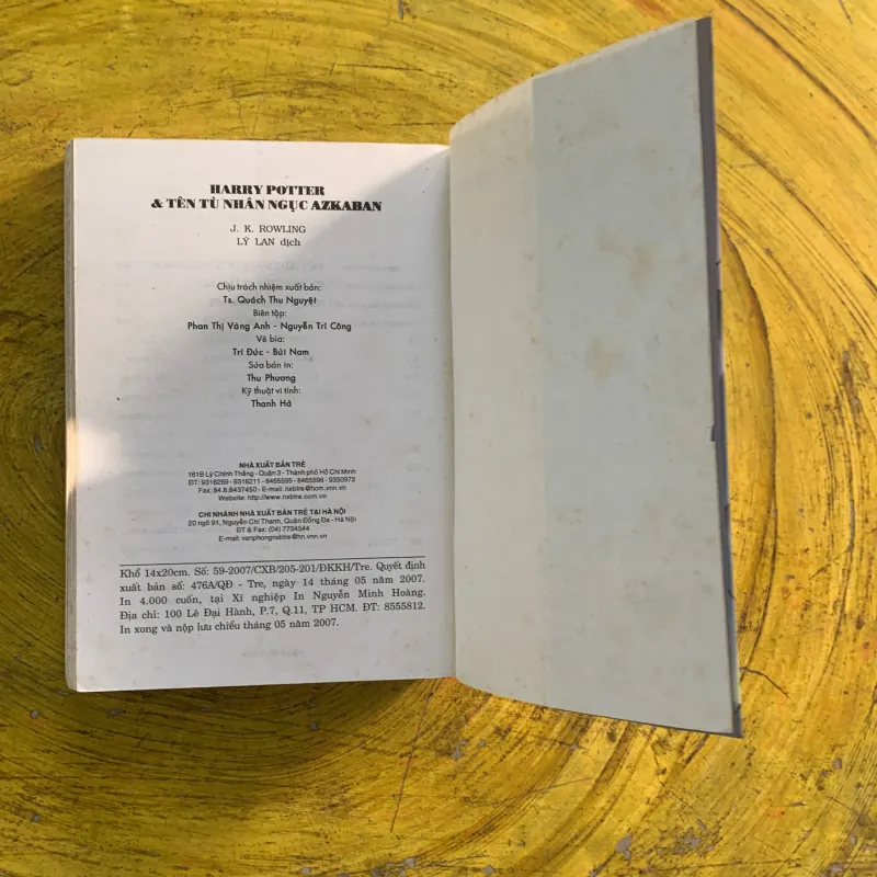 HARRY POTTER & TÊN TÙ NHÂN NGỤC AZKABAN 991232