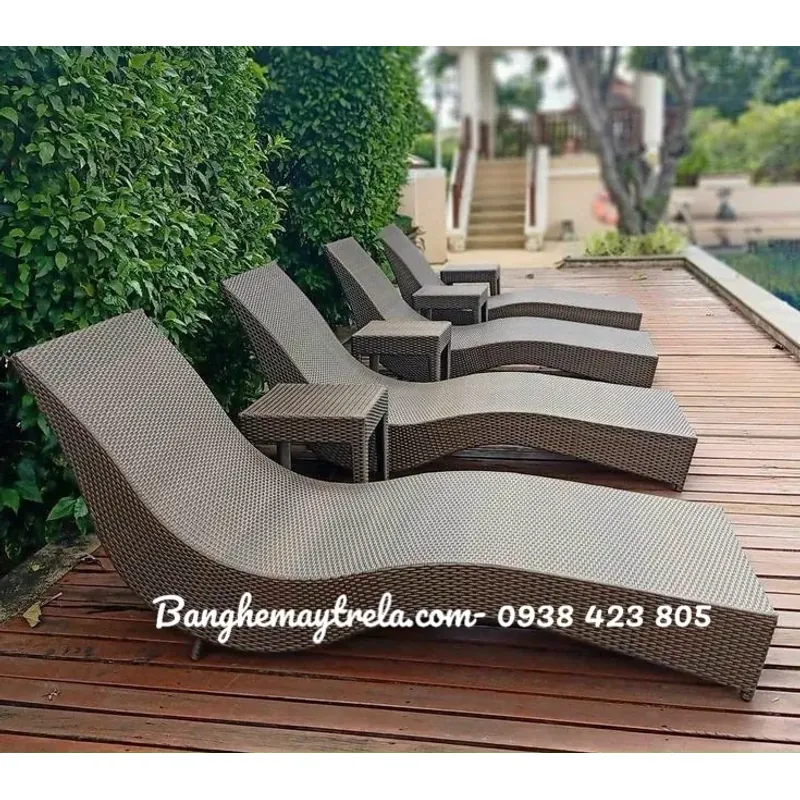 Ghế hồ bơi tắm nắng mây nhựa 723112